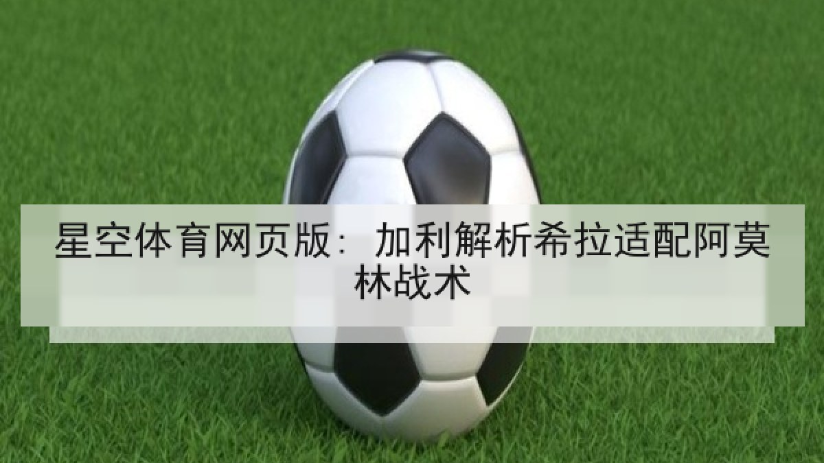 星空体育网页版: 加利解析希拉适配阿莫林战术
